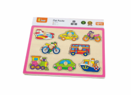 Dětské dřevěné puzzle s úchyty Viga Vozidla