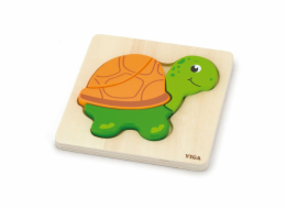 Dřevěné puzzle pro nejmenší Viga Želva