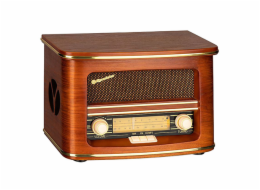 Rádio Roadstar, HRA-1500UEMP, retro, AM/FM, CD/MP3, dálkové ovládání, 2x2,5 W RMS