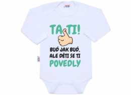 Body s potiskem New Baby Tati, ... děti se ti povedly