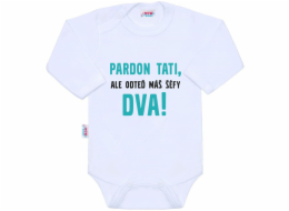 Body s potiskem New Baby Pardon tati, ...máš šéfy dva!