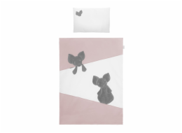 5-dílné ložní povlečení Belisima Mouse 100/135 růžové