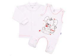 Kojenecká soupravička New Baby Mouse bílá