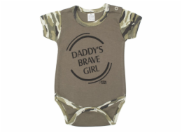 Kojenecké body s krátkým rukávem New Baby Army girl