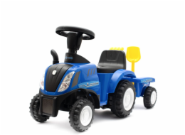 Dětské odrážedlo traktor s vlečkou a nářadím Baby Mix New Holland modrý