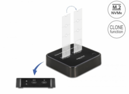 Delock SSD-Dockingstation mit Klon-Funktion Schächte: 2 - M.2 - M.2 NVMe Card - USB 3.2 (Gen 2)