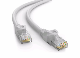 C-TECH kabel patchcord Cat6e, UTP, šedá, 50m