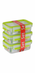 Emsa Food Clip&Close 515583 transp./zelená 0,55l 3x Set