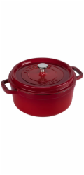 Litinový hrnec Staub La Cocotte 24cm kulatý cervený