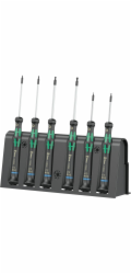 WERA 2052/6 sada sroubováku pro elektroniku + Rack