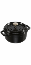 Staub Cocotte 12cm kulaty černý litina