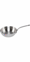 De Buyer Affinity Sauté Pan Stainless Steel curved  24 cm