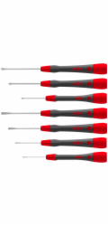 Wiha Sada přesných šroubováků PicoFinish (šedá/červená, 7dílná)