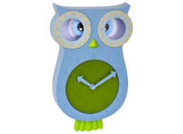 TFA 60.3052.06 modrá/zelená Lucy Kids Pendulum Clock Owl