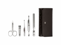 Zwilling CLASSIC INOX Croco Manicure Set, black, 5 pcs.