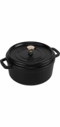 Staub Cocotte 20cm, litinový hrnec kulatý, černý 2,2l