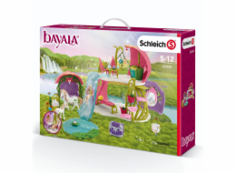 Schleich Třpytivý květinový dům s jednorožci jezerem a stájí
