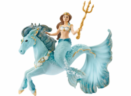 Schleich Bayala Meerjungfrau-Eyela auf Unterwasserpferd, Spielfigur