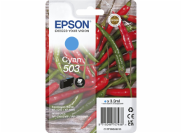 Epson 503 Singlepack - 3.3 ml - azurová - originální - blistr - inkoustová cartridge - pro EPL 5200; RIP Station 5200; WorkForce WF-2960