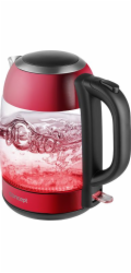 Rychlovarná konvice Concept RK4081 1,7 L 2200 W Černá Červená Nerez Transparentní