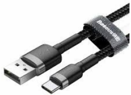 Baseus Cafule kabel USB-C 3A 0,5 m (šedo-černý)