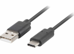 Lanberg USB-C USB kabel - USB A 1,8 m černý (CA-USBO-31CU-0018-BK)