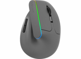 Bezdrátová vertikální myš Delux M618DB BT4.0 2,4Ghz 4000DPI RGB