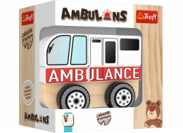 Dřevěné auto Ambulance