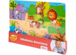 Dřevěná puzzle zoo