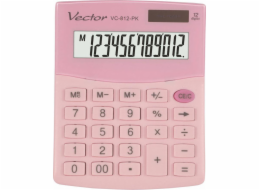 VECTOR OFFICE CALCULATOR KAV VC-812 PK PINK