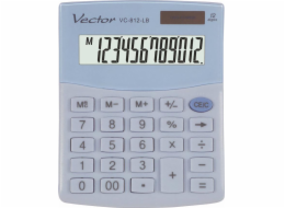 VECTOR OFFICE CALCULATOR KAV VC-812 LB LIGHT BLUE