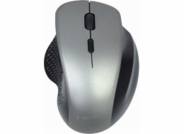 GEMBIRD myš MUSW-6B-02, černo-stříbrná, bezdrátová, USB nano receiver