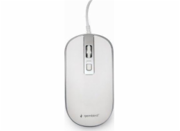Gembird MUS-4B-06-WS Wired optical mouse USB 1200 DPI white/silver