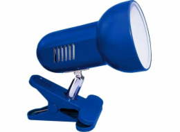 Activejet Clip-on desk lamp blue metal E27 thread