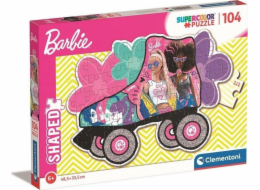 Puzzle 104 dílků ve tvaru Barbie