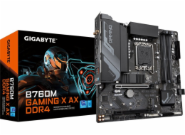 GIGABYTE MB Sc LGA1700 B760M GAMING X AX DDR4, Intel B760, 4xDDR4, 1xDP, 1xHDMI, WI-FI, mATX