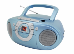 Soundmaster SCD5100BL/ CD přehrávač/ Přehrávač Kazet/ FM rádio/ Modrý