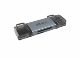 AKASA čtečka karet AK-CR-12, externí, 2-In-1 USB 3.2