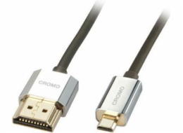 Lindy HDMI Micro - HDMI kabel 0,5m stříbrný (41680)