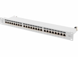 Lanberg Patch panel 1U 19 24x RJ-45 Kat.7 Szary (PPS7-1024-S)