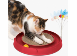 Škrabací dráha Catit Play'n se škrabadlem, 4 x 36 x 39,5 cm, červená