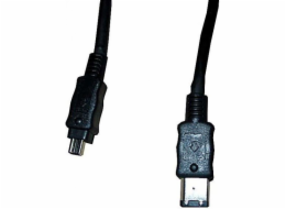 Logo Firewire 6-pin - Firewire 4-pin, 2m, Czarny (24130)