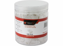 Wtyk modularny RJ45 UTP 8P8C cat.5e na drut 100szt.