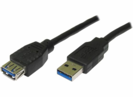 Kabel USB Logo USB-A - USB-A 1.8 m Czarny