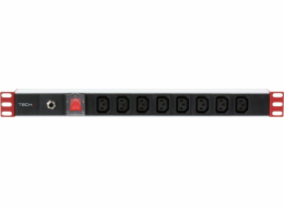 Techly TECHLYPRO Rack 19palcový Power Strip 1U 8 výstupů C13