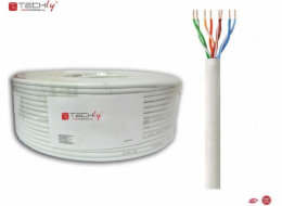 Techly TechlyPro Instalation Cable Up/UTP CAT6 4x2 Drát 100% měď 100 m šedá