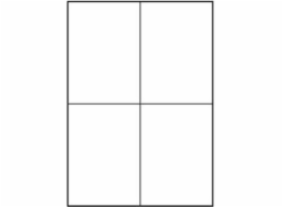 Logo A4 Label, Matte, White, 25 ks.