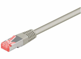 Patchcord, S/FTP, Cat.6, 0.5m, LSOH, szary