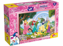 Lisciani Oboustranné maxi puzzle 108 Disney princezen