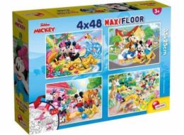 Lisciani Puzzle Supermaxi 4x48 Mickey Mouse